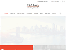 Tablet Screenshot of pka-law.com